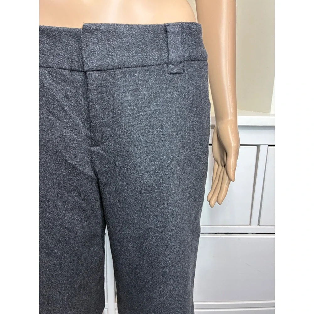 Banana Republic Ryan Fit Charcoal Gray Wool Blend Bermuda‎ Shorts Womens Size 8
